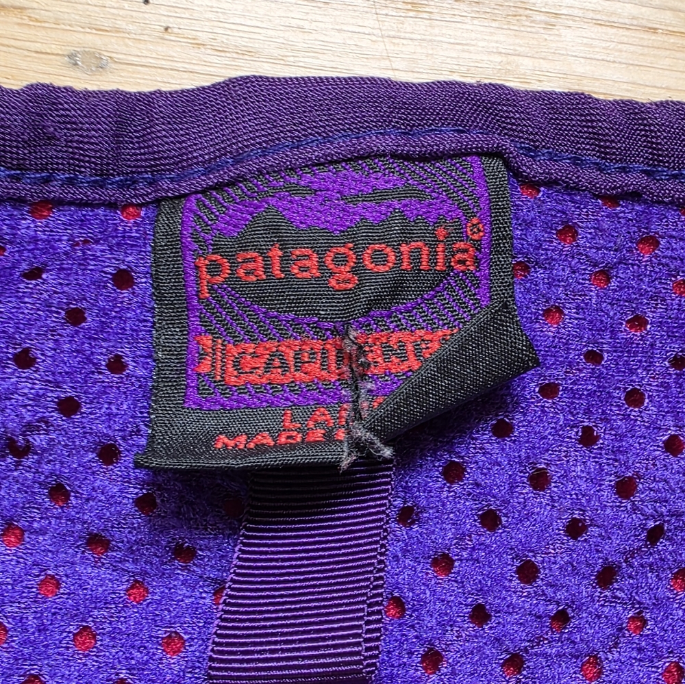 Vintage Patagonia Capilene 1990s Red/Purple Pullover Kayaking Fleece Size L - Picture 4 of 6